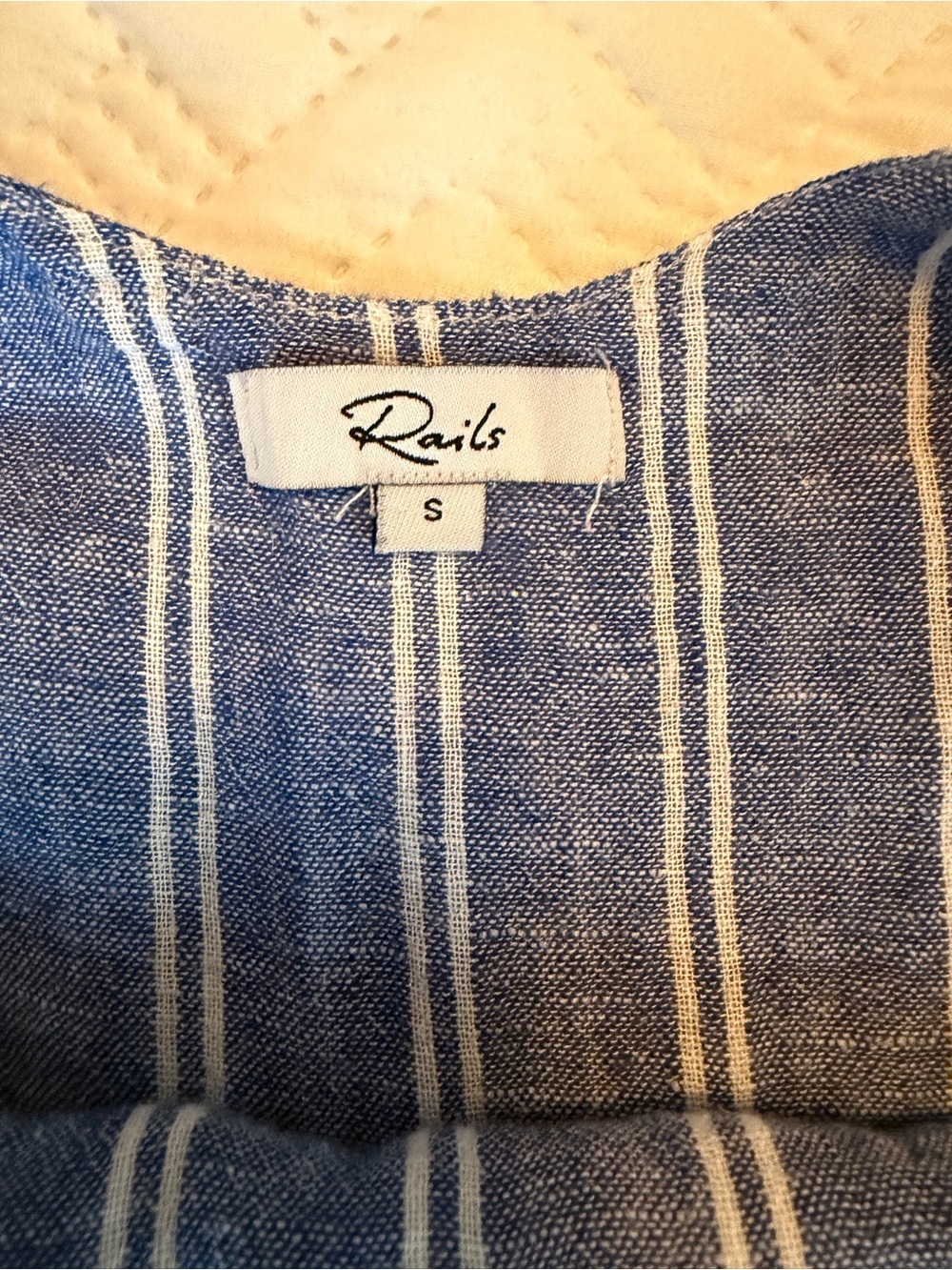 Rails | Blue and White Striped Spaghetti Strap Mini Dress - Picture 5 of 8